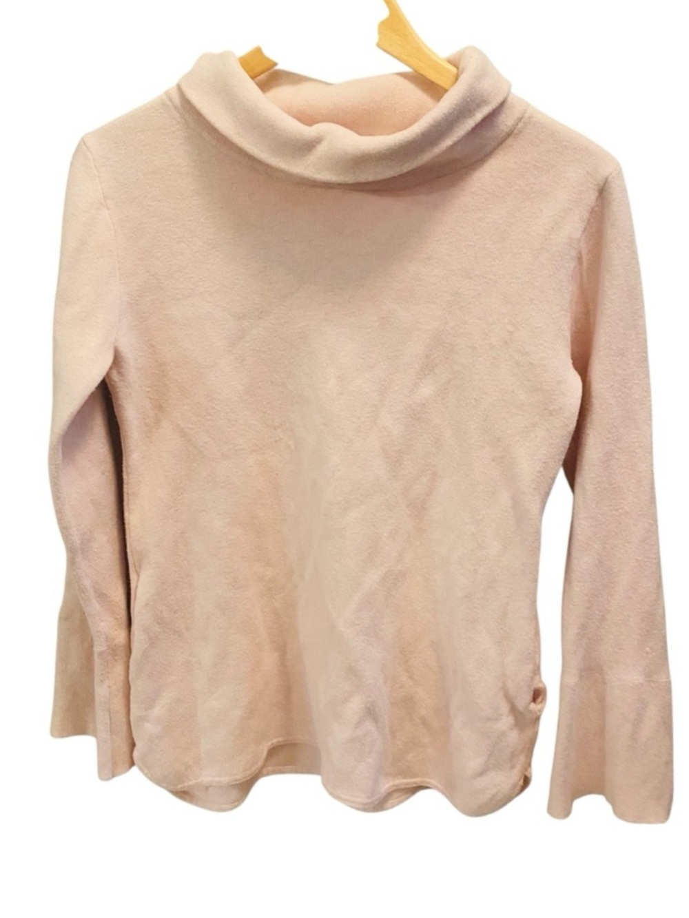 Burgess Pink Cotton/Cashmere Turtleneck Sweater Size M